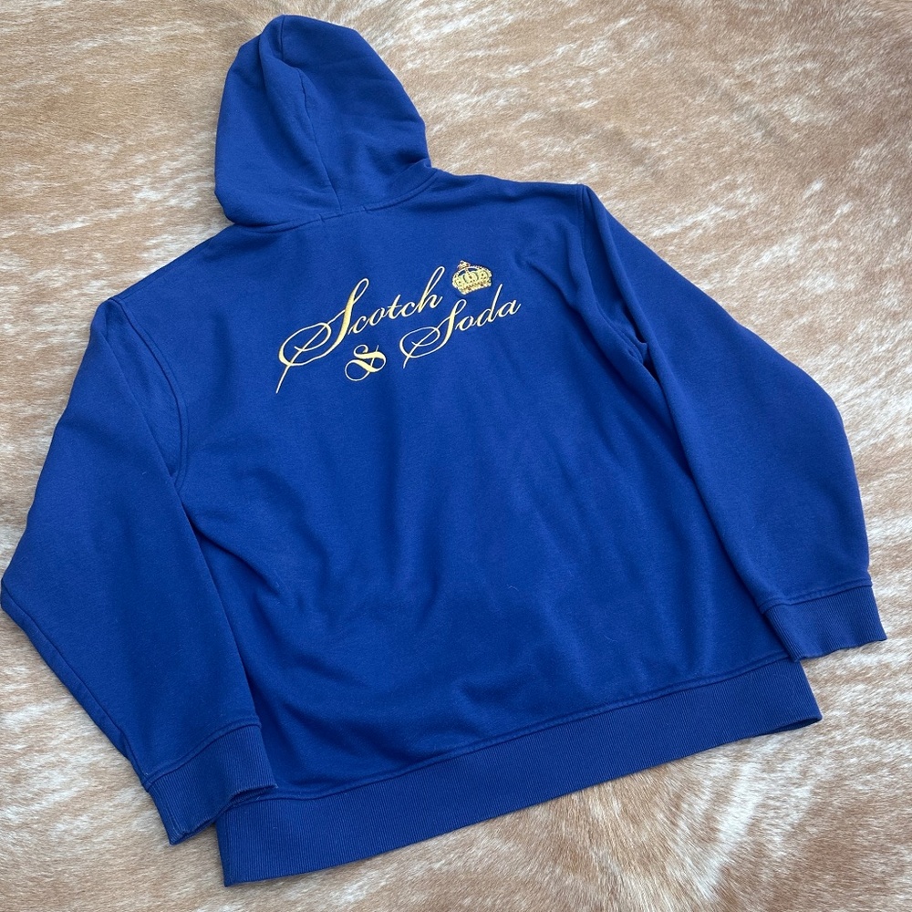 Scotch & Soda heavyweight hoodie sz. XL BLUE